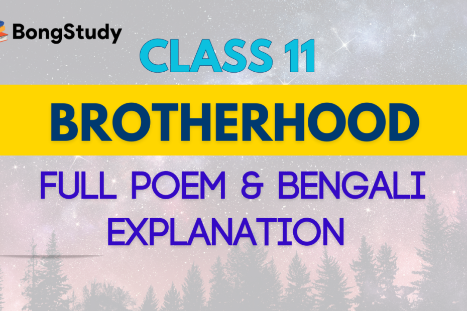 Brotherhood Poem Summary & Bengali Meaning